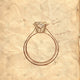 Diamond Ring Pencil Sketch - SK1067