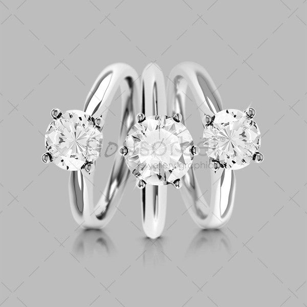 14K Yellow Gold SallyK Diamond Accented Engagement Ring .56 CTW –  Fernbaugh's Jewelers