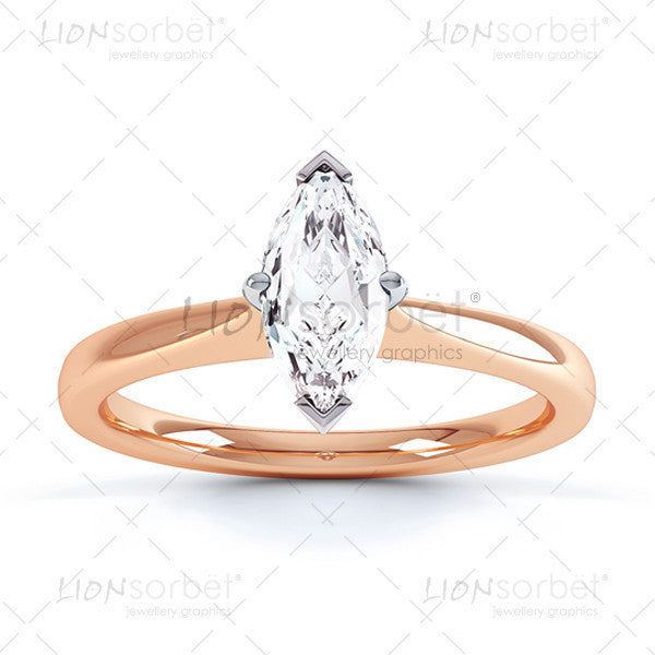 Closeup Of Platinum Diamond Ring With Single Stone High-Res Stock Photo -  Getty Images