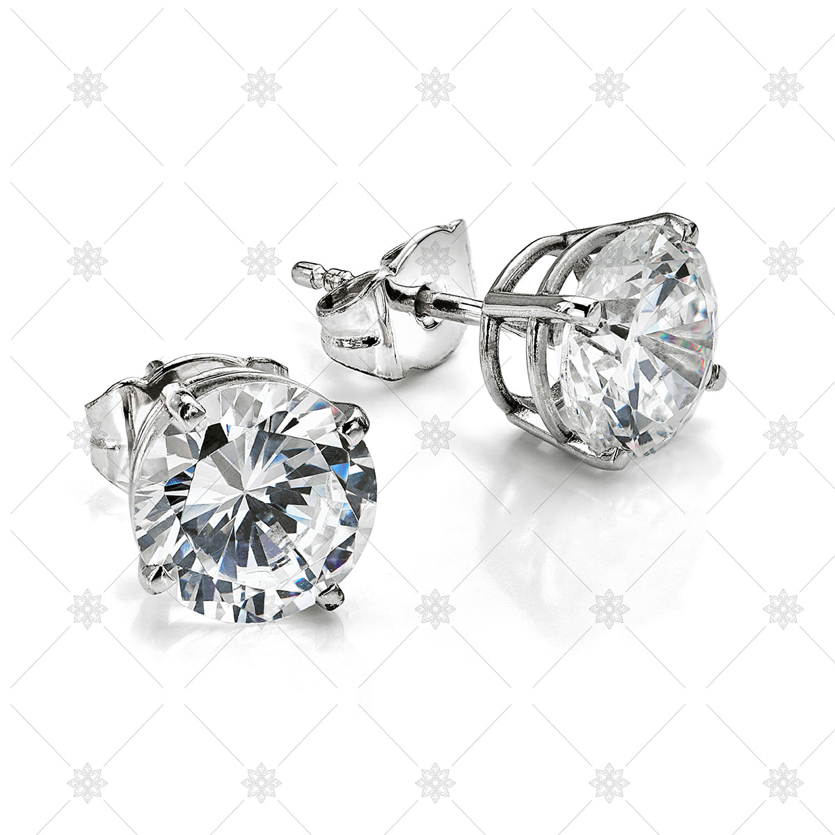 Large Marquee Diamond Cluster Earrings – Velvet Box Jewels