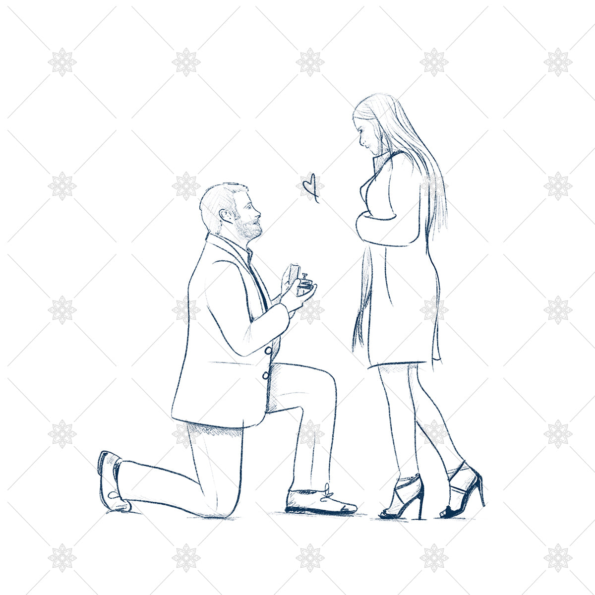 Sketch Of Loving Couple Stock Illustration  Download Image Now  Adult  Art Art And Craft  iStock